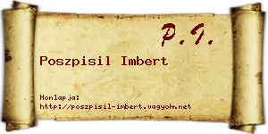 Poszpisil Imbert névjegykártya